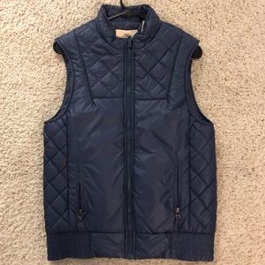 Medium Urban Outfitters Navy Blue zip vest
